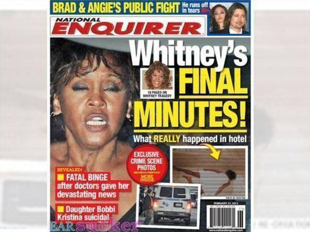Un falso cad�ver de Whitney Houston escandaliza a los Estados Unidos