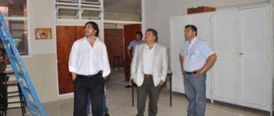 Autoridades constataron trabajos que se realizan en el edificio de los profesorados