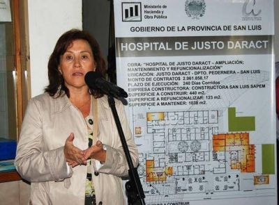 Se firm� el decreto de refuncionalizaci�n del Hospital de Justo Daract