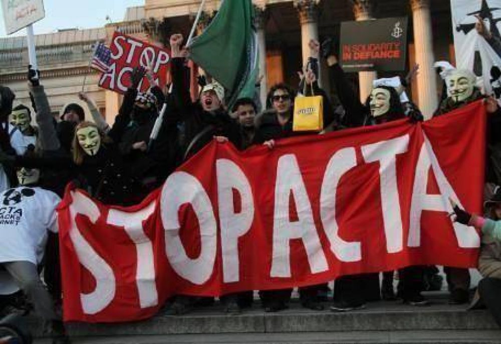 Protestas europeas contra ACTA
