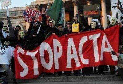 Protestas europeas contra ACTA