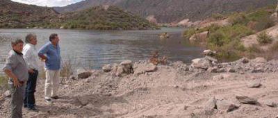 El gobernador recorri� la obra del camino tur�stico del dique de los Sauces