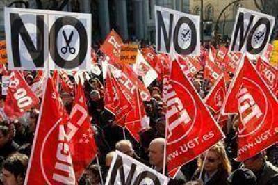 Primera gran protesta en Espa�a por el ajuste