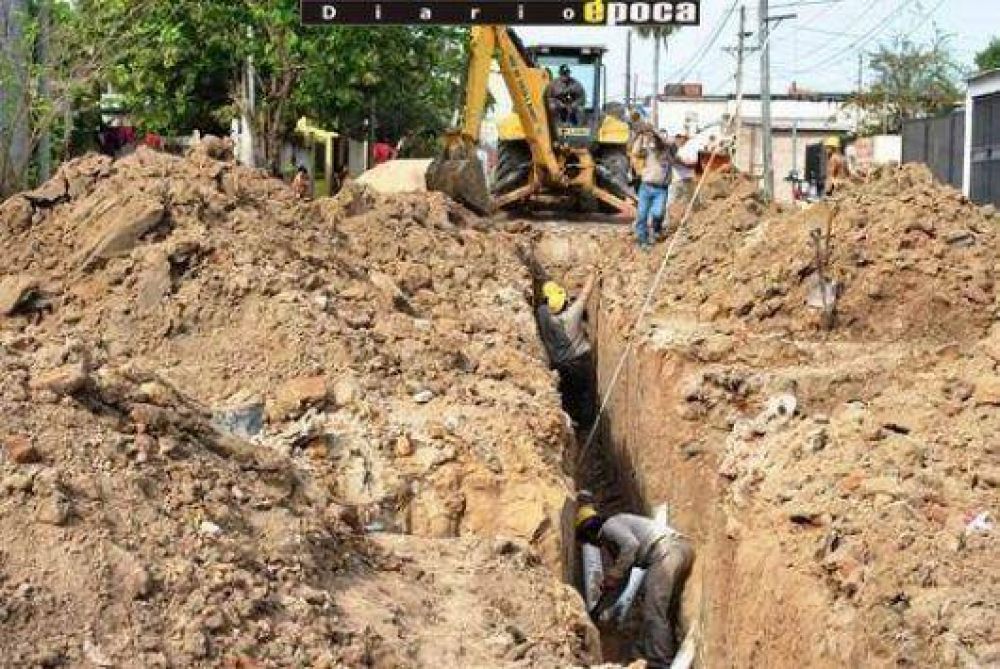 Esperan hacer ms obras de cloacas que en el ao 2011