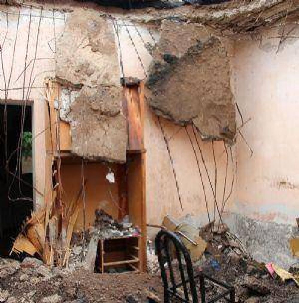 M�s de diez familias afectadas por la lluvia