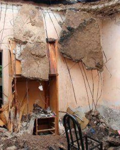 M�s de diez familias afectadas por la lluvia