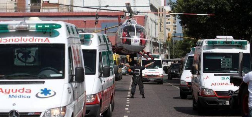 El impresionante operativo de emergencia en medio de la tragedia