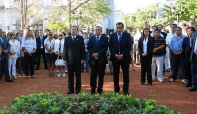 Con un breve acto se conmemor� el 192� aniversario del Tratado del Pilar