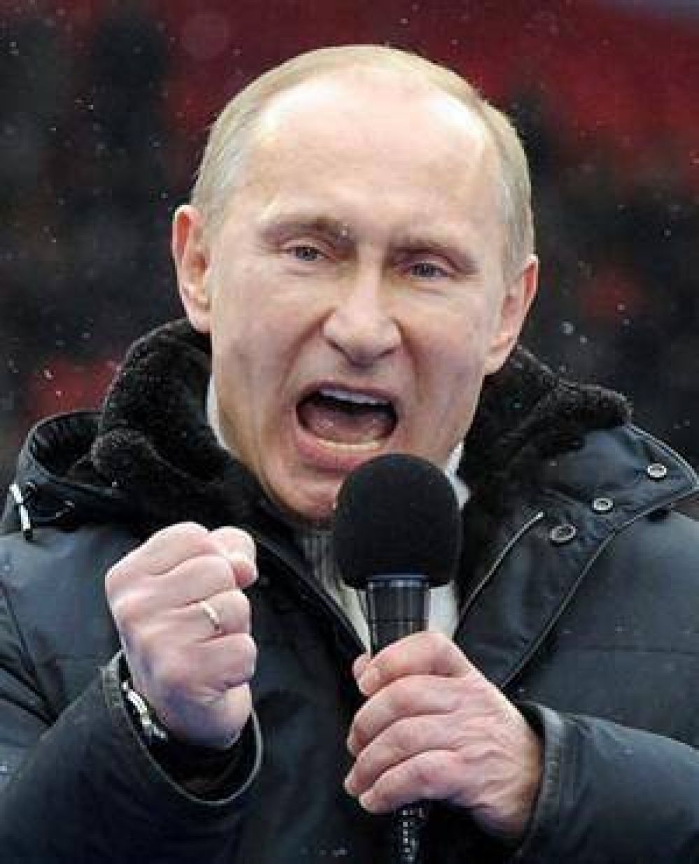 Putin mostr� su fuerza en un acto masivo