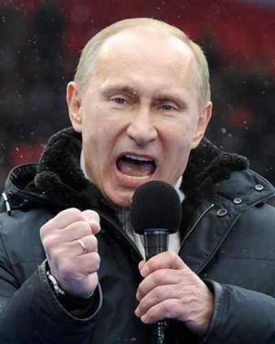 Putin mostr� su fuerza en un acto masivo