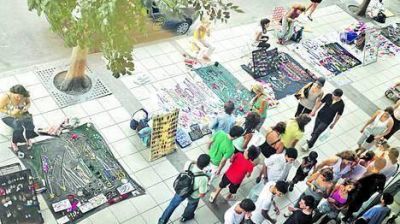 En Caballito tambi�n crece la cantidad de manteros