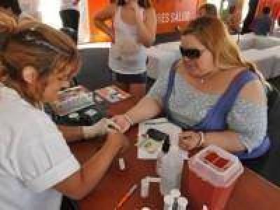 Miles de turistas fueron a la carpa sanitaria