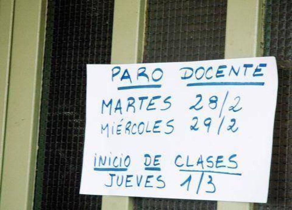 Paro docente: alto acatamiento en las escuelas de Luj�n