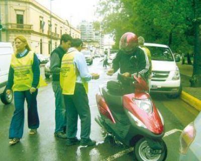 Se iniciaron los controles estrictos a los motociclistas