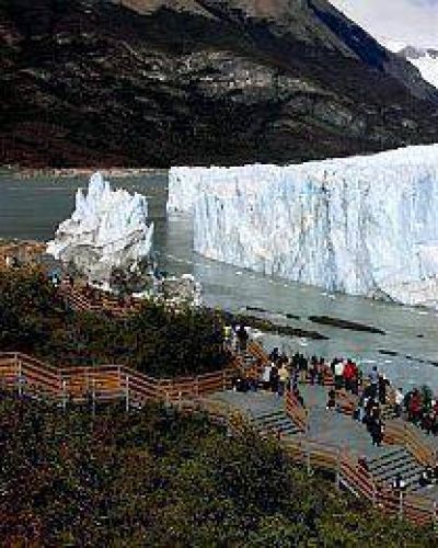 El Perito Moreno complet� su ruptura de madrugada