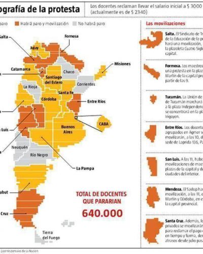 Desaf�o del gremio docente a la Presidenta: paro nacional