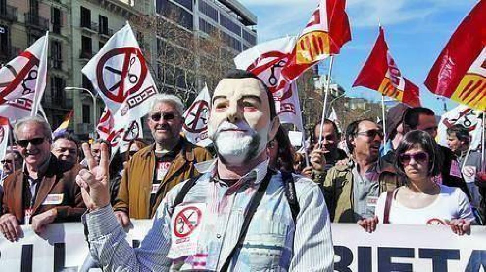 Masivas movilizaciones en Espa�a