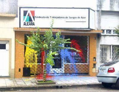 Atacan la sede del Sindicato de Trabajadores de Juegos de Azar