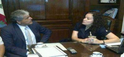 Teresita Luna recibi� a Claudio Sa�l