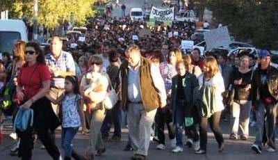 Una multitud marcho y pidi� justicia y seguridad en Trelew