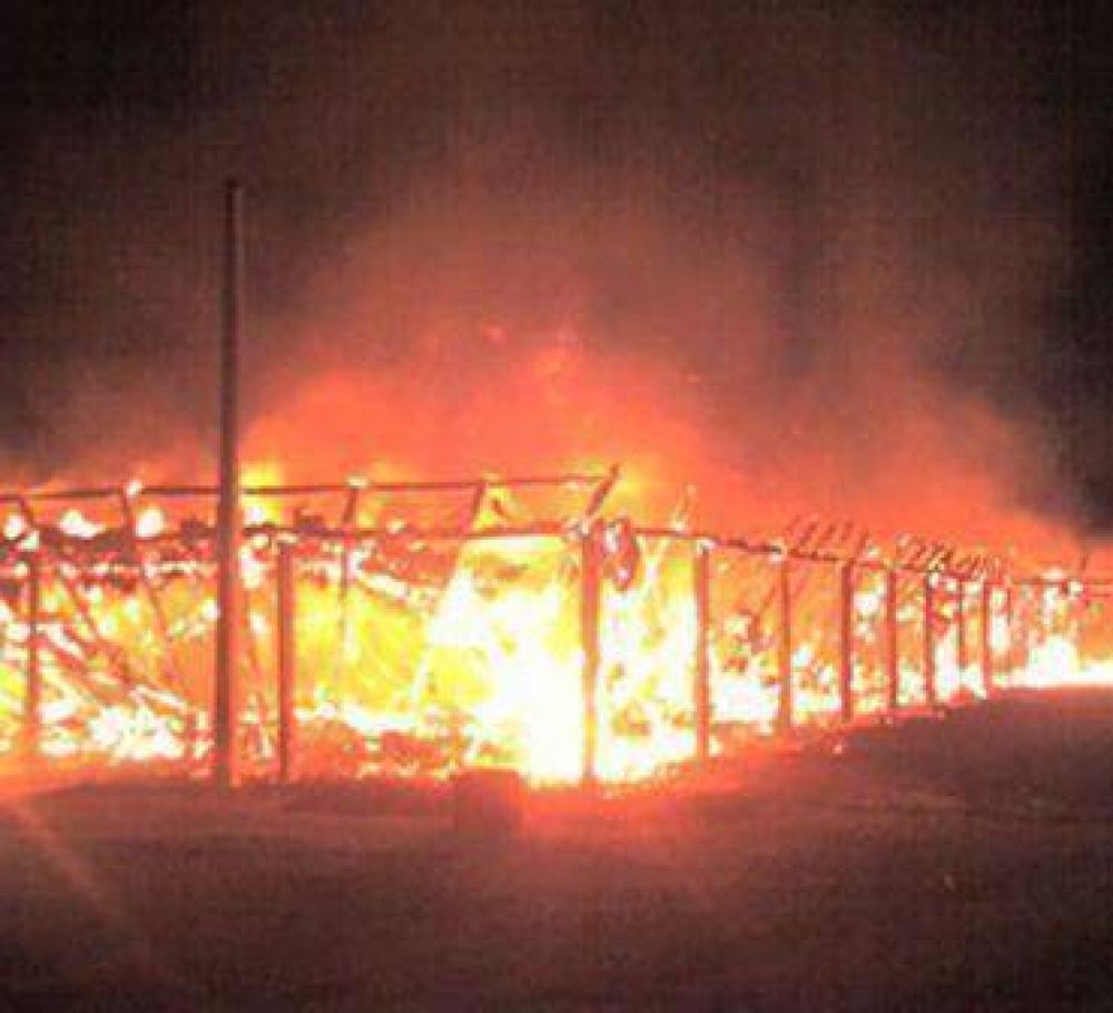 Fue �intencional� el incendio del quincho de la Rural de Morteros