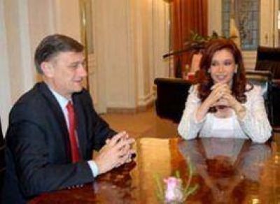 Hermes Binner se re�ne con la Presidenta
