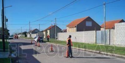 Procedimiento de control en el barrio Luz y Fuerza