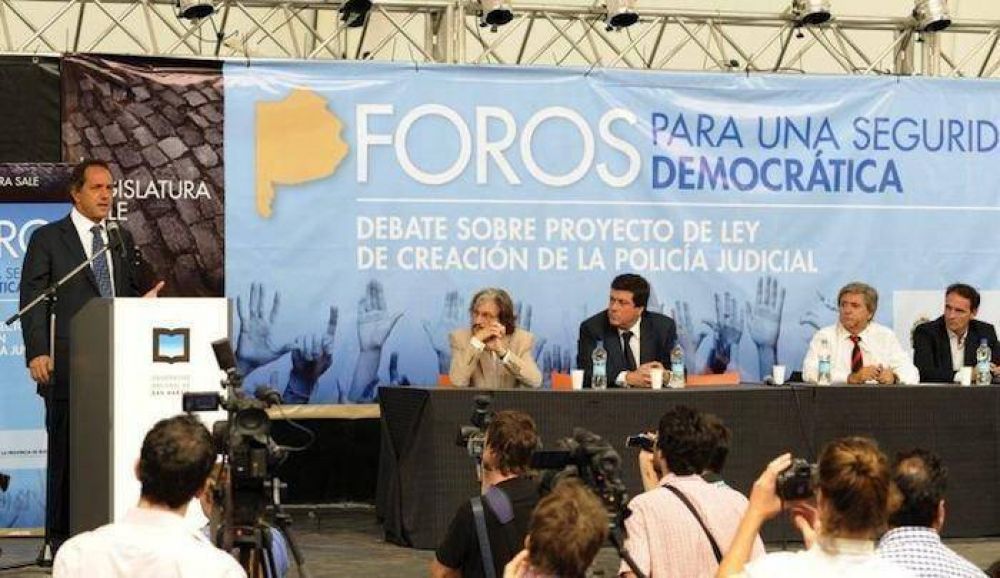 Scioli, Mariotto y el debate por la inseguridad en la Provincia