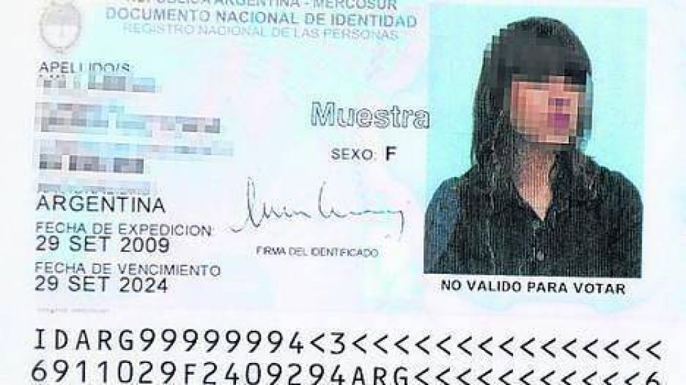 No har�n m�s DNI libreta y en 2013 cambiar� la constancia del voto
