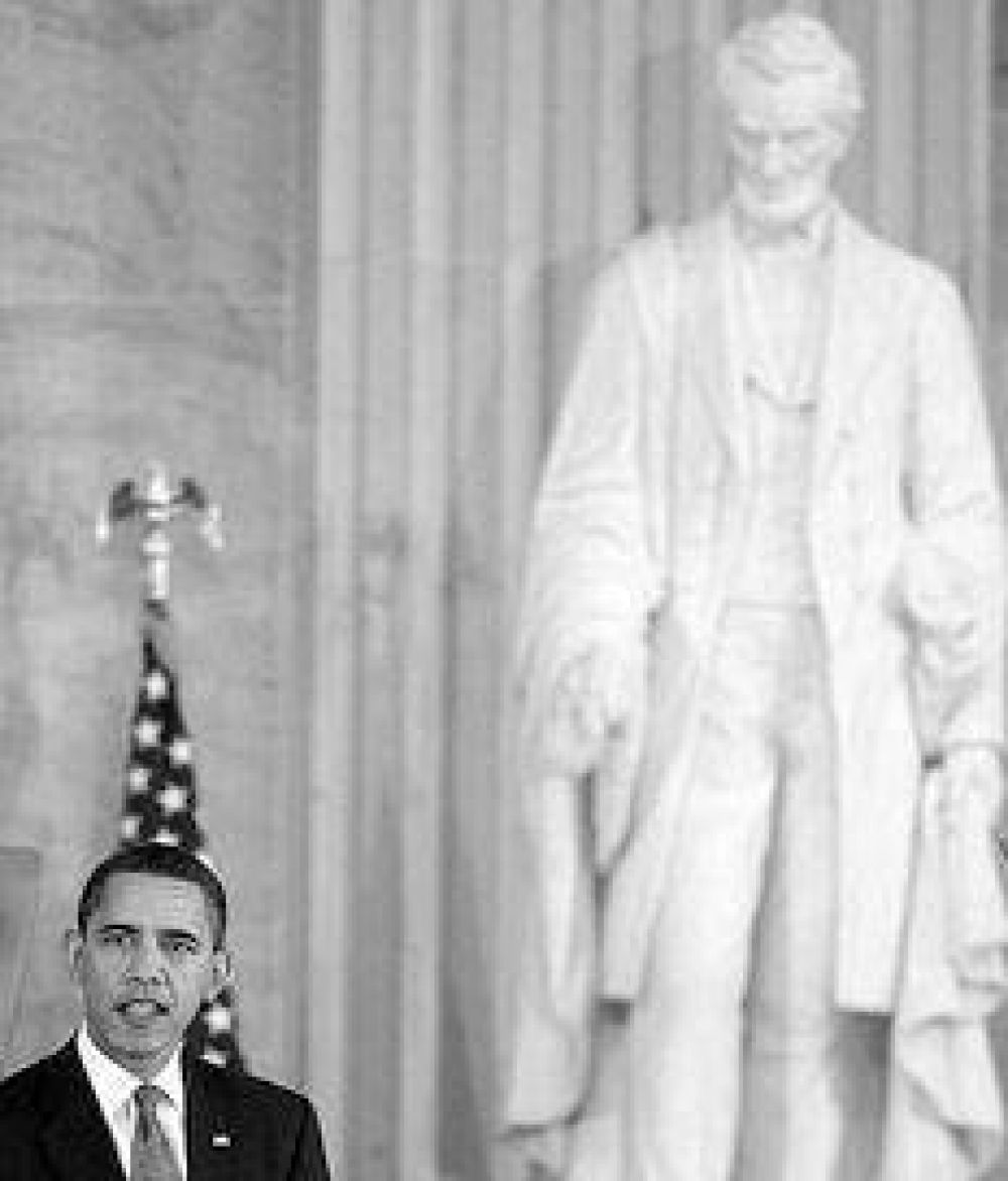 Obama rindi� homenaje a Abraham Lincoln