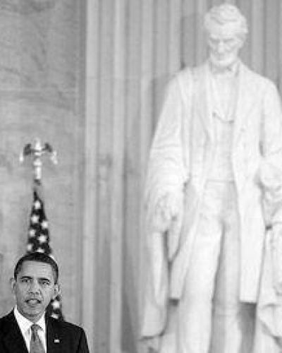 Obama rindi� homenaje a Abraham Lincoln