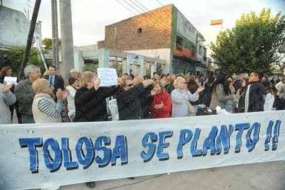 Gran movilizaci�n vecinal en Tolosa contra la inseguridad