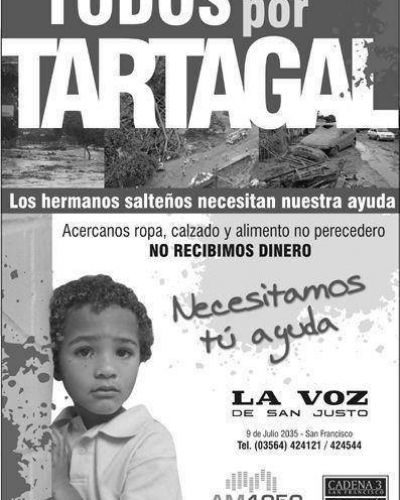 Ayudemos a Tartagal 