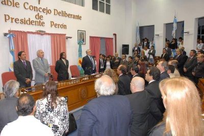 PTE. PER�N - Regueiro anunci� obras e hizo un balance de su gesti�n