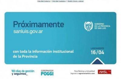 El Gobierno de San Luis renueva su portal de internet