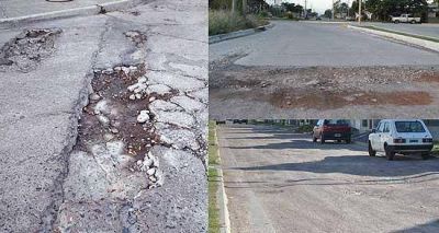 Piden arreglos de calles en tres sectores por baches y falta de mantenimiento