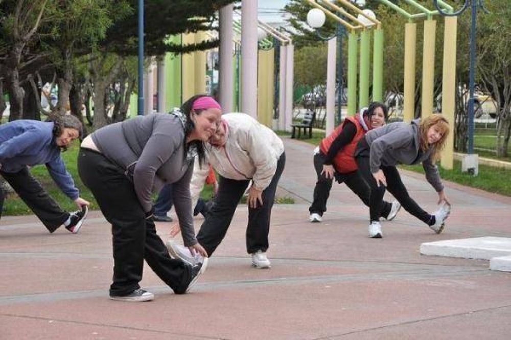 Conmemoraron el D�a Internacional de la Salud con actividades saludables en la plaza Brown