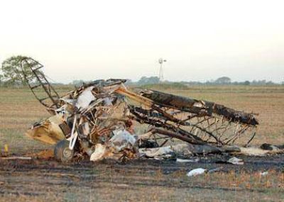 Cay� a tierra una avioneta y falleci� un reconocido piloto pergaminense