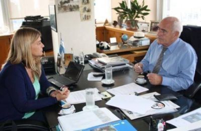 Luberriaga fue recibida por el ministro de Turismo de la Naci�n, Enrique Meyer