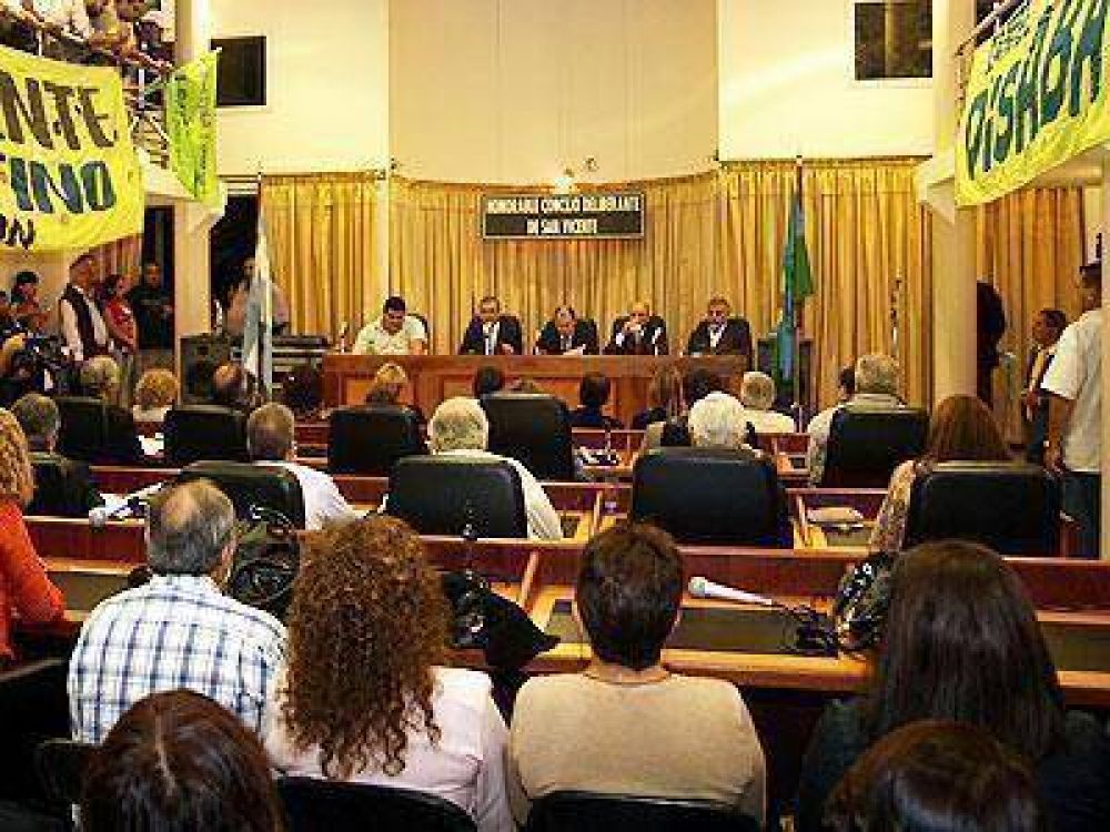 SAN VICENTE:  Di Sabatino reconoci� el impacto de la ca�da de la coparticipaci�n