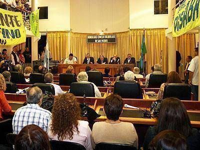 SAN VICENTE:  Di Sabatino reconoci� el impacto de la ca�da de la coparticipaci�n