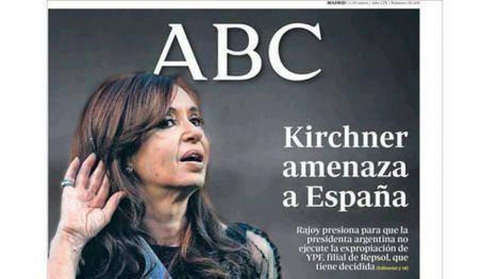 "Tensi�n l�mite", "amenaza" y "�rdago": YPF fue tapa de los diarios en toda Espa�a