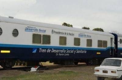 CHAVES: LLEG� EL TREN SANITARIO "DR. RAM�N CARRILLO"