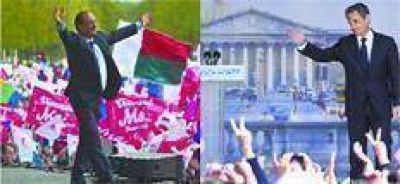 Una compulsa en las calles entre Hollande y Sarkozy