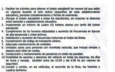  A pesar del anuncio, los estudiantes contin�an reclamando por el petitorio de 19 puntos