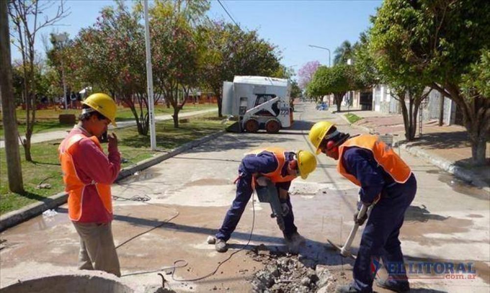 Goya: habilitaron el nuevo desag�e pluvial de la calle Entre R�os