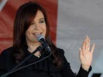 Cristina encabez� acto de inauguraci�n de una escuela en San Antonio de Areco