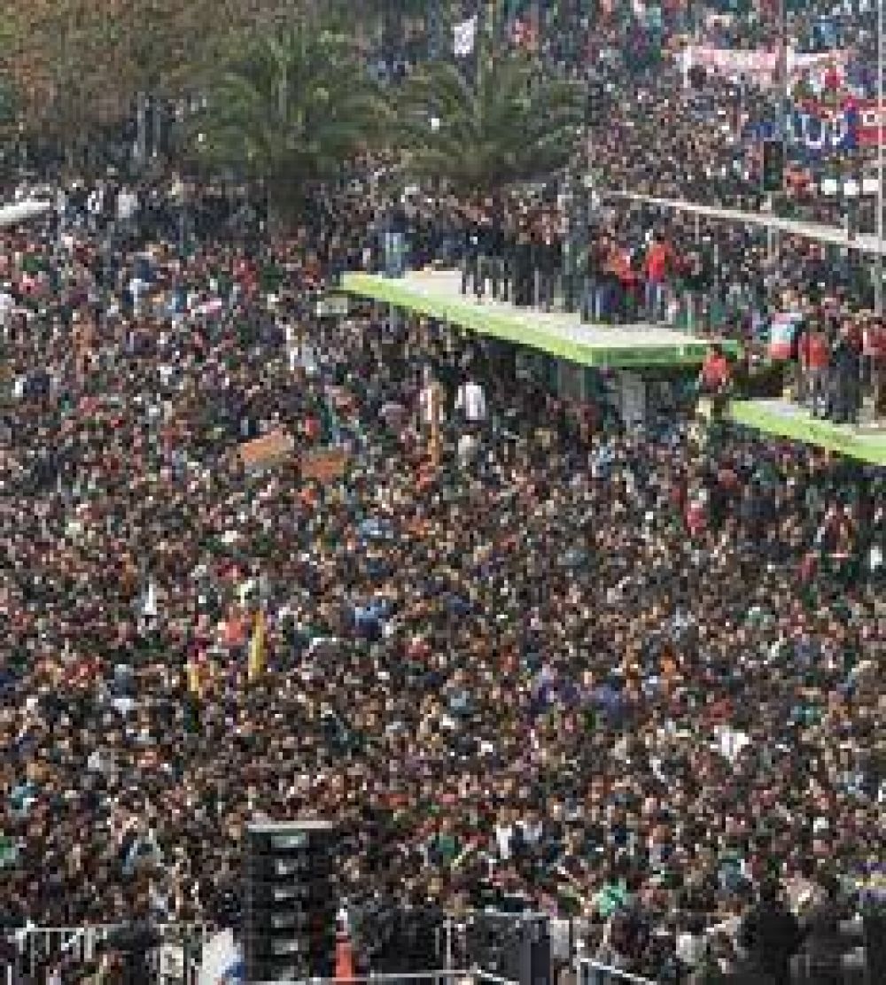 Una muestra de fuerza de los estudiantes