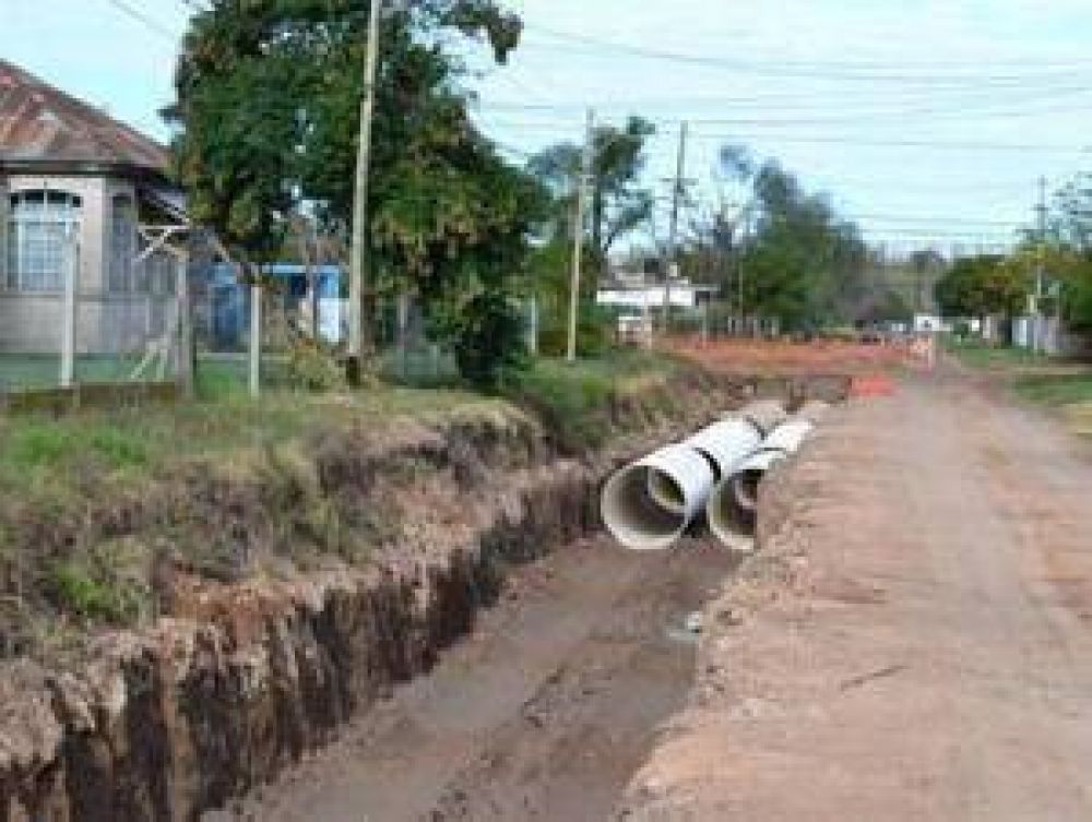La obra de desag�es avanza a buen ritmo