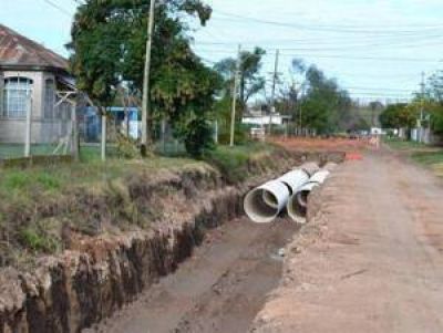 La obra de desag�es avanza a buen ritmo